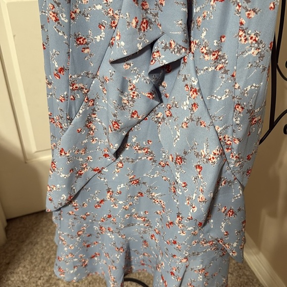 Lulu's Light Blue Floral Dress - Picture 4 of 8